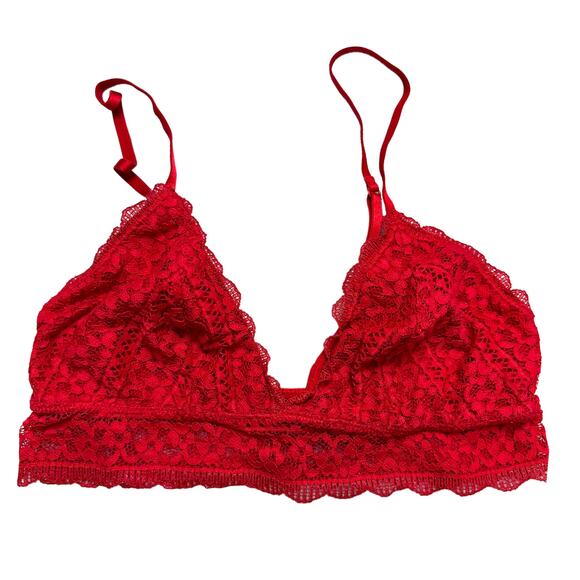 Red Lace Bralette S Small Xhilaration - Picture 1 of 6